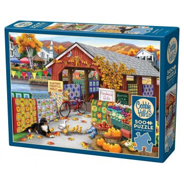 Puzzle Cobble Hill din 500 de piese - Festivalul recoltei
