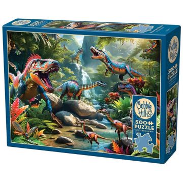 Puzzle Cobble Hill din 500 de piese - Fiare preistorice