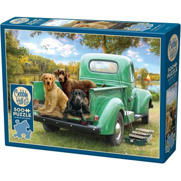 Puzzle Cobble Hill din 500 de piese - Hai să pescuim