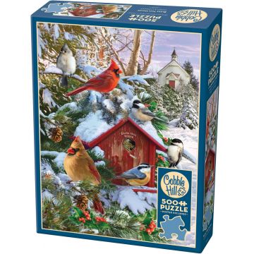 Puzzle Cobble Hill din 500 de piese - Idilia de iarnă