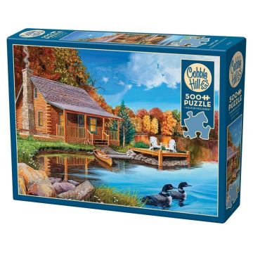 Puzzle Cobble Hill din 500 de piese - Liniște la lac