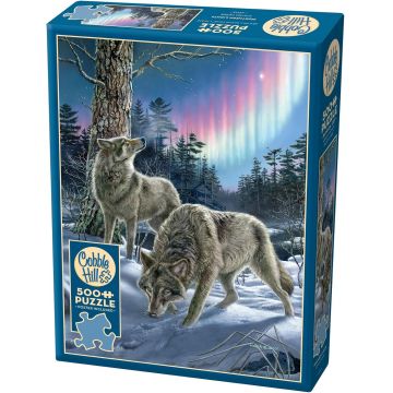 Puzzle Cobble Hill din 500 de piese - Luminile nordului