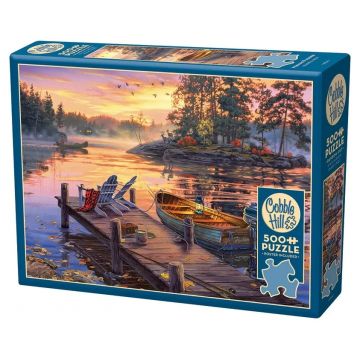 Puzzle Cobble Hill din 500 de piese - Paradisul matinal