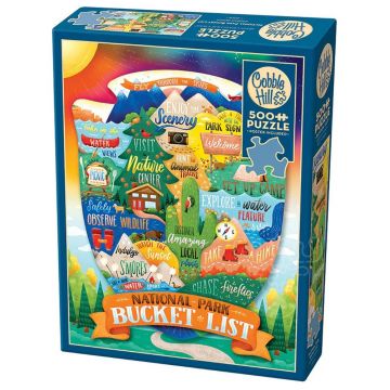 Puzzle Cobble Hill din 500 de piese - Parcul Național: Lista de aventuri
