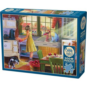 Puzzle Cobble Hill din 500 de piese - Plăcintă cu mere