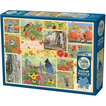 Puzzle Cobble Hill din 500 de piese - Poveste de toamnă în grădină