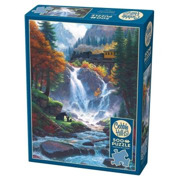 Puzzle Cobble Hill din 500 de piese - Trecătoare montană pitorească