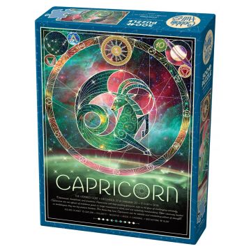 Puzzle Cobble Hill din 500 de piese - Zodiac: Capricornul