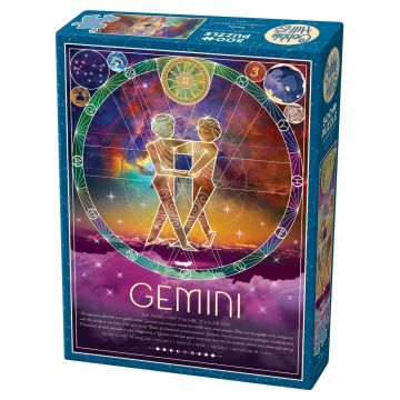 Puzzle Cobble Hill din 500 de piese - Zodiac: Gemeni