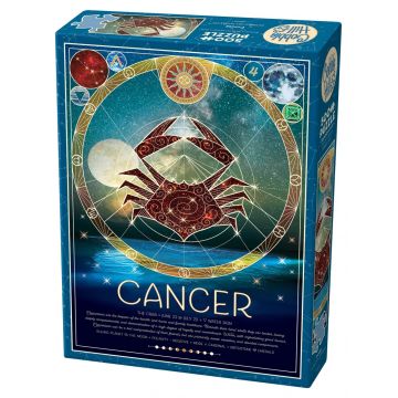 Puzzle Cobble Hill din 500 de piese - Zodiac: Rac