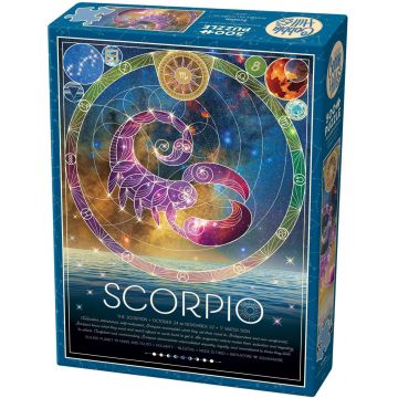 Puzzle Cobble Hill din 500 de piese - Zodiac: Scorpionul
