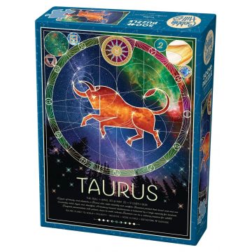 Puzzle Cobble Hill din 500 de piese - Zodiac: Taurul