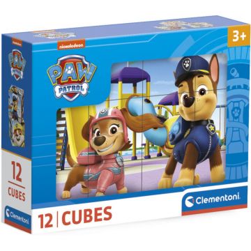 Puzzle cu cuburi Clementoni din 12 piese - Patrula căţeluşilor