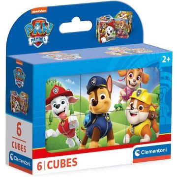 Puzzle cub  Clementoni din  6 piese - Patrulă de câini