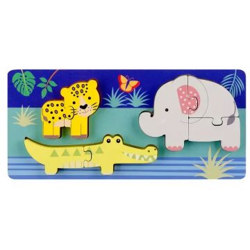 Puzzle din lemn Orange Tree Toys - Animale