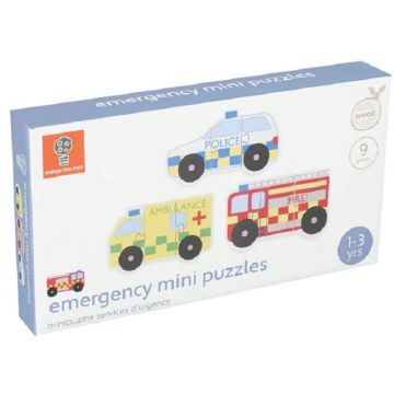 Puzzle din lemn Orange Tree Toys - Mașini