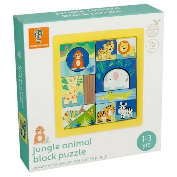 Puzzle educativ Montessori Orange Tree Toys - Jungle