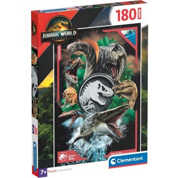 Puzzle pentru copii Clementoni, 180 piese – Jurassic World: Renașterea