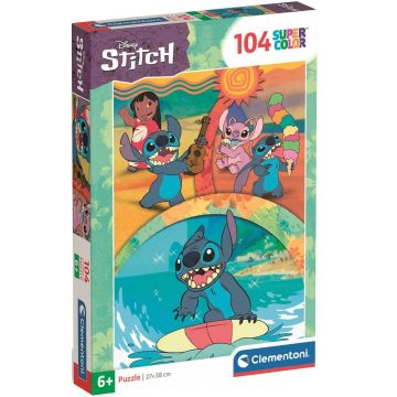 Puzzle pentru copii Clementoni din 104 piese - Disney Stitch, 2024