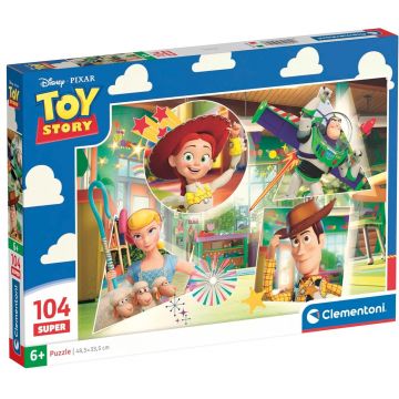 Puzzle pentru copii Clementoni din 104 piese - Personajele din Jocul de jucărie