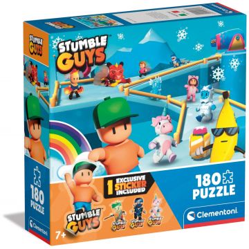 Puzzle pentru copii Clementoni din 180 de piese – Stumble Guys (varianta 1)