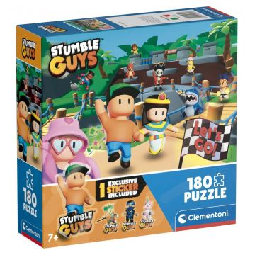 Puzzle pentru copii Clementoni din 180 de piese – Stumble Guys (varianta 2)