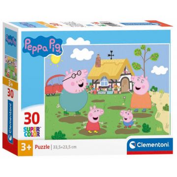 Puzzle pentru copii Clementoni din 30 piese - Purcelușa Peppa