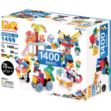 Set de construcție pentru copii 20 în 1 LaQ - Basic 1400, 1460 piese
