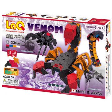 Set de construcție pentru copii 6 în 1 LaQ Animal World - Venom, 330 piese