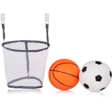 Set de joacă Chipolino - Coș de baschet cu 2 mingi și pompă