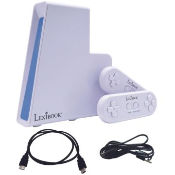 Consolă de jocuri TV Lexibook - JG7440, 250 jocuri, alb