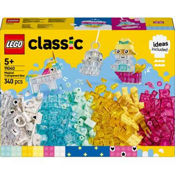 Constructor LEGO Classic - Cutie magică transparentă (11040)