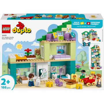 Constructor LEGO Duplo Town 3 în 1 - Casă de familie modernă cu figurine (10470)