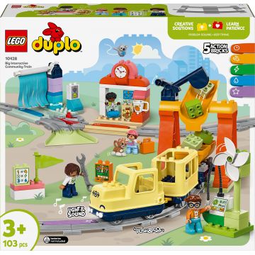 Constructor LEGO Duplo - Tren mare pentru interacțiuni (10428)