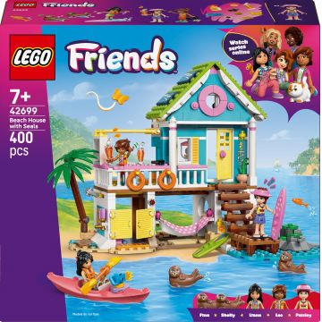 Constructor LEGO Friends - Casă de plajă cu foci (42699)