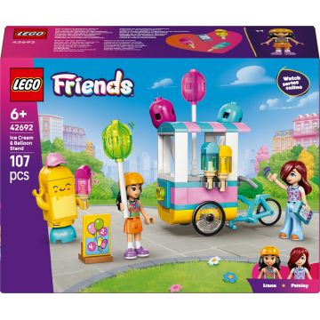 Constructor LEGO Friends - Stand cu înghețată și baloane (42692)