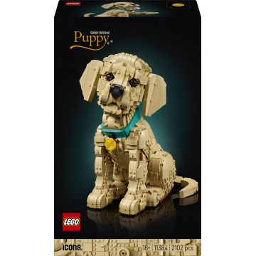 Constructor LEGO Icons - Cățeluș Golden Retriever (11384)