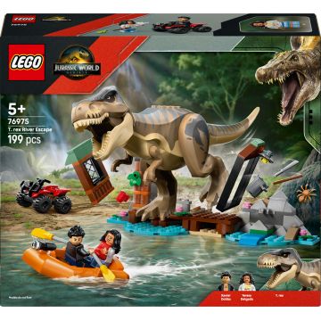 Constructor LEGO Jurassic World -Evadarea pe râu dintr-un Tyrannosaurus rex (76975)