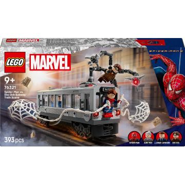 Constructor LEGO Marvel - Spider-Man vs. Doc Ock: Scena din metrou (76321)