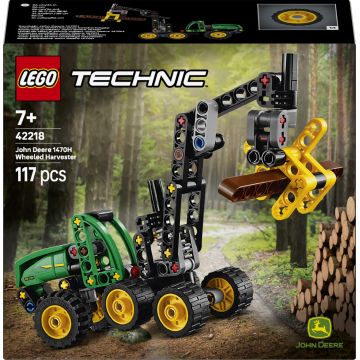 Constructor LEGO Technic - Combină de recoltat cu roți John Deere 1470H (42218)