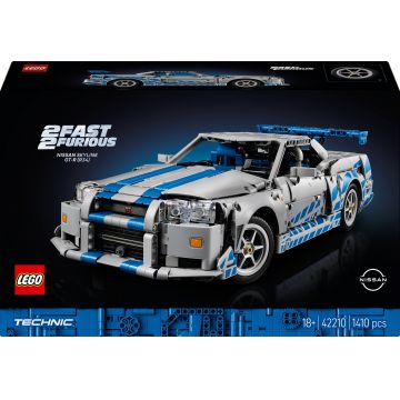 Constructor LEGO Technic - Furios şi iute, Nissan Skyline GT-R (R34) (42210)