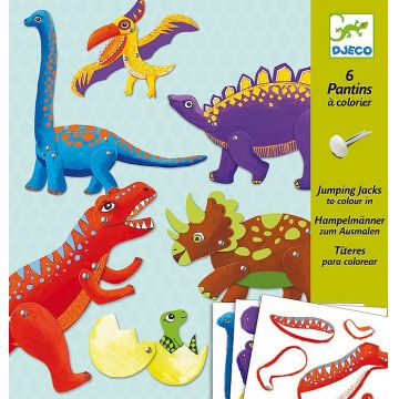 Creaza singur atelier de papusi Djeco - Dinozauri