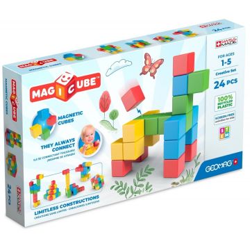 Cuburi magnetice Geomag - Magicube Creations, 24 piese