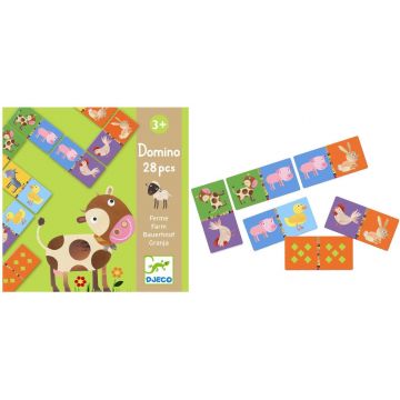 Domino pentru copii Djeco - Fermă