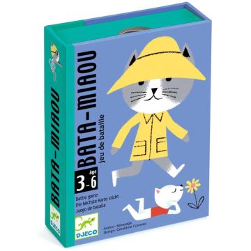 Joc de cărți pentru copii Djeco - Bata Miaou