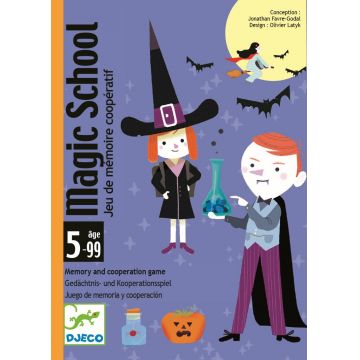 Joc de cărți pentru copii Djeco - Magic School