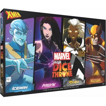 Joc de societate Marvel Dice Throne: X-Men Box 1 (Iceman, Psylocke, Storm, Wolverine) - Familial