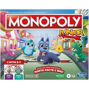 Joc de societate Monopoly Junior: 2 în 1 - Pentru copii