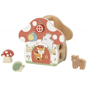 Jucărie din lemn Tooky Toy - Burete de sortare