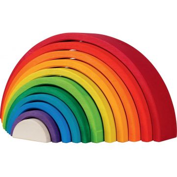 Jucărie pentru copii Goki - Curcubeu din lemn Goki , 11 piese